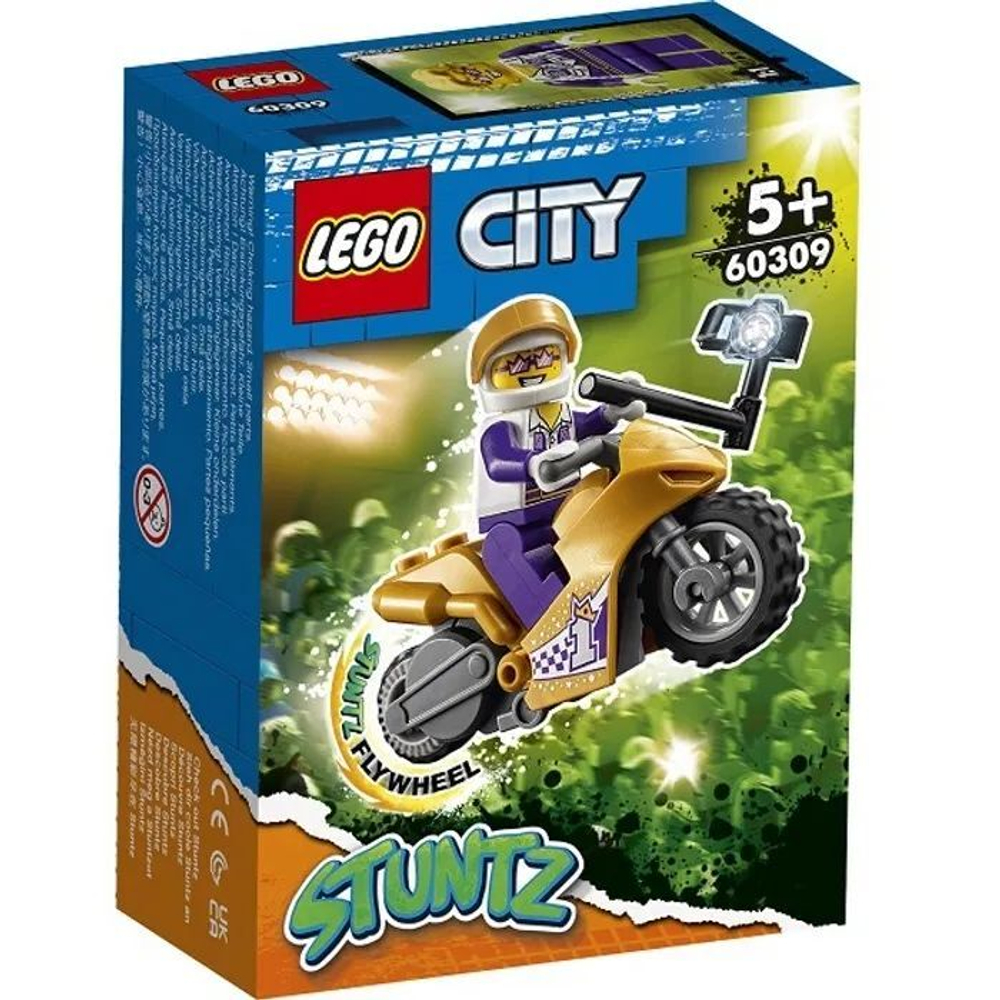 Конструктор LEGO City Stuntz Трюковый мотоцикл с экшн-камерой | 60309