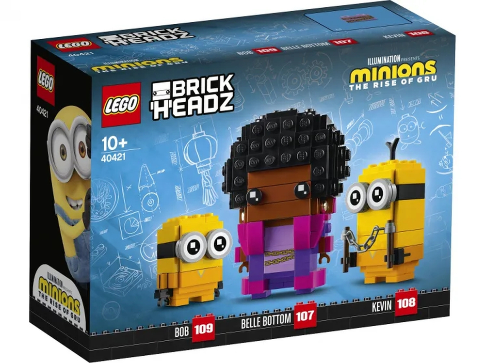 Конструктор LEGO BrickHeadz Сувенирный набор Белботтом, Кевин и Боб | 40421