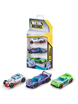 Игровой набор Zuru Metal Machines 3 машинки NITRO RIDER, MADRUSH, SPECTER, 6715-2