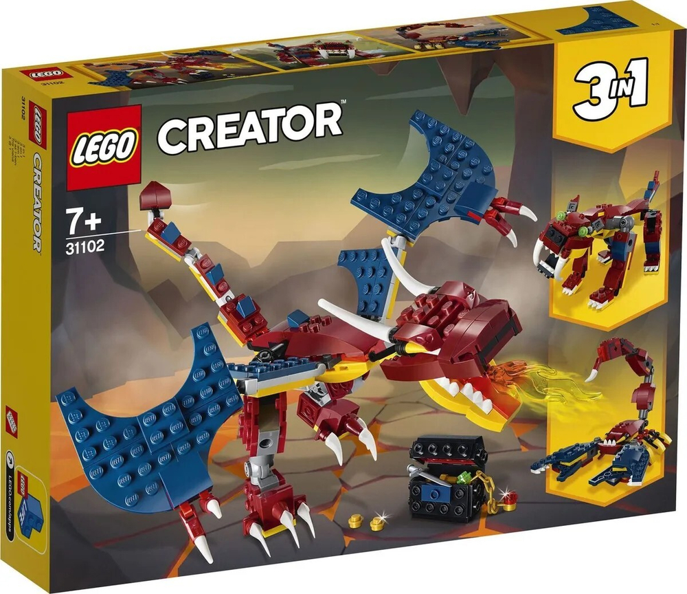 Конструктор LEGO Creator Огненный дракон | 31102