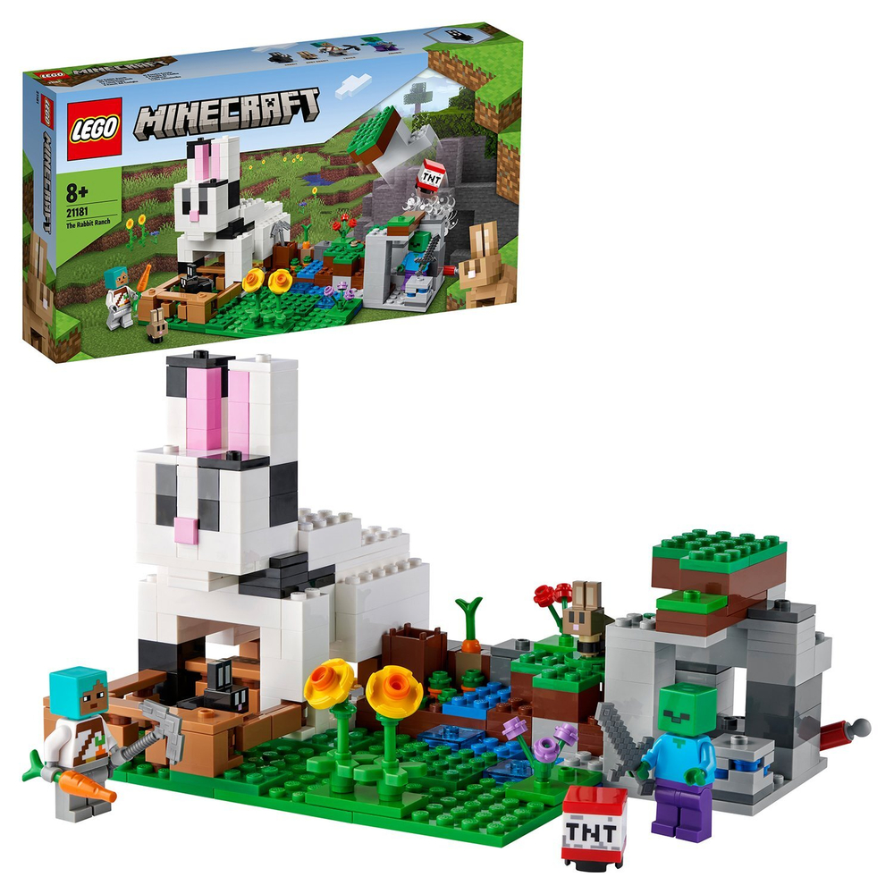 Конструктор LEGO Minecraft Кроличье ранчо | 21181