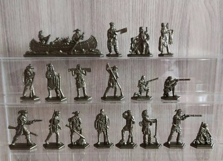 Солдатики. "ТРАПЕРЫ". "Охотники". Бронза