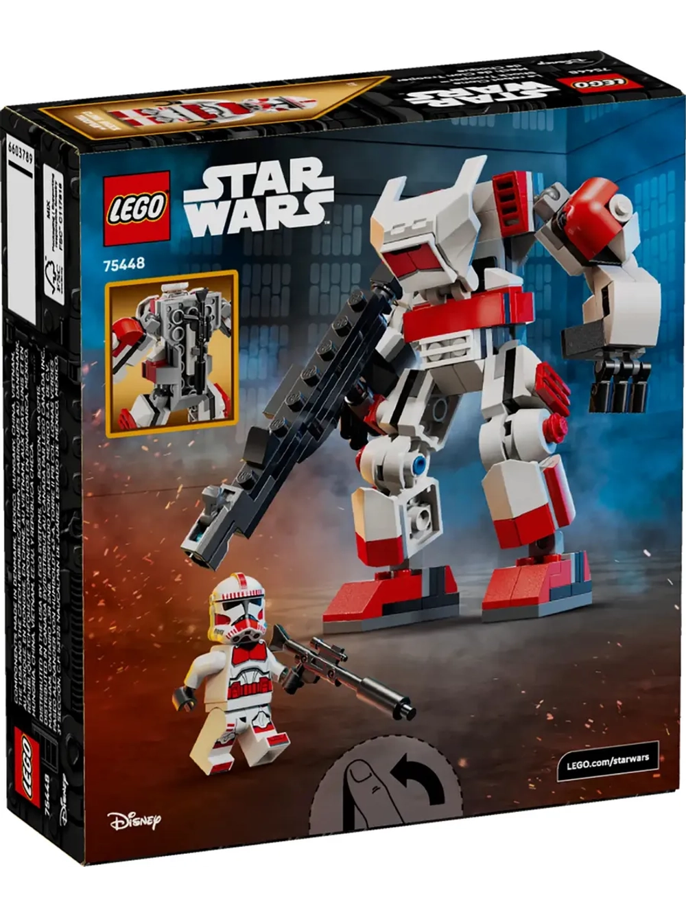 Конструктор LEGO Star Wars 75448 Боевой робот-клон-штурмовик