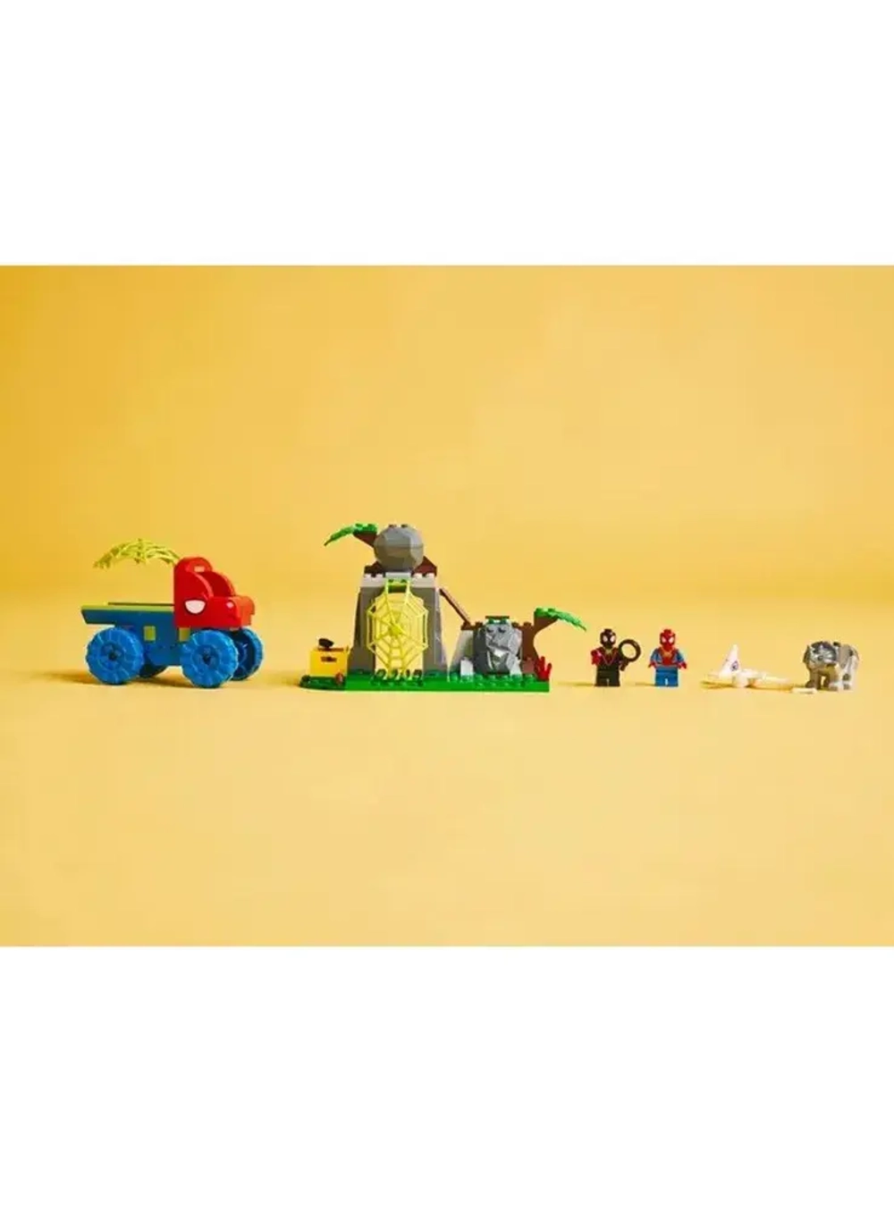 Конструктор LEGO Marvel Команда Паучков на спасательной миссии в грузовике-динозавре 11199