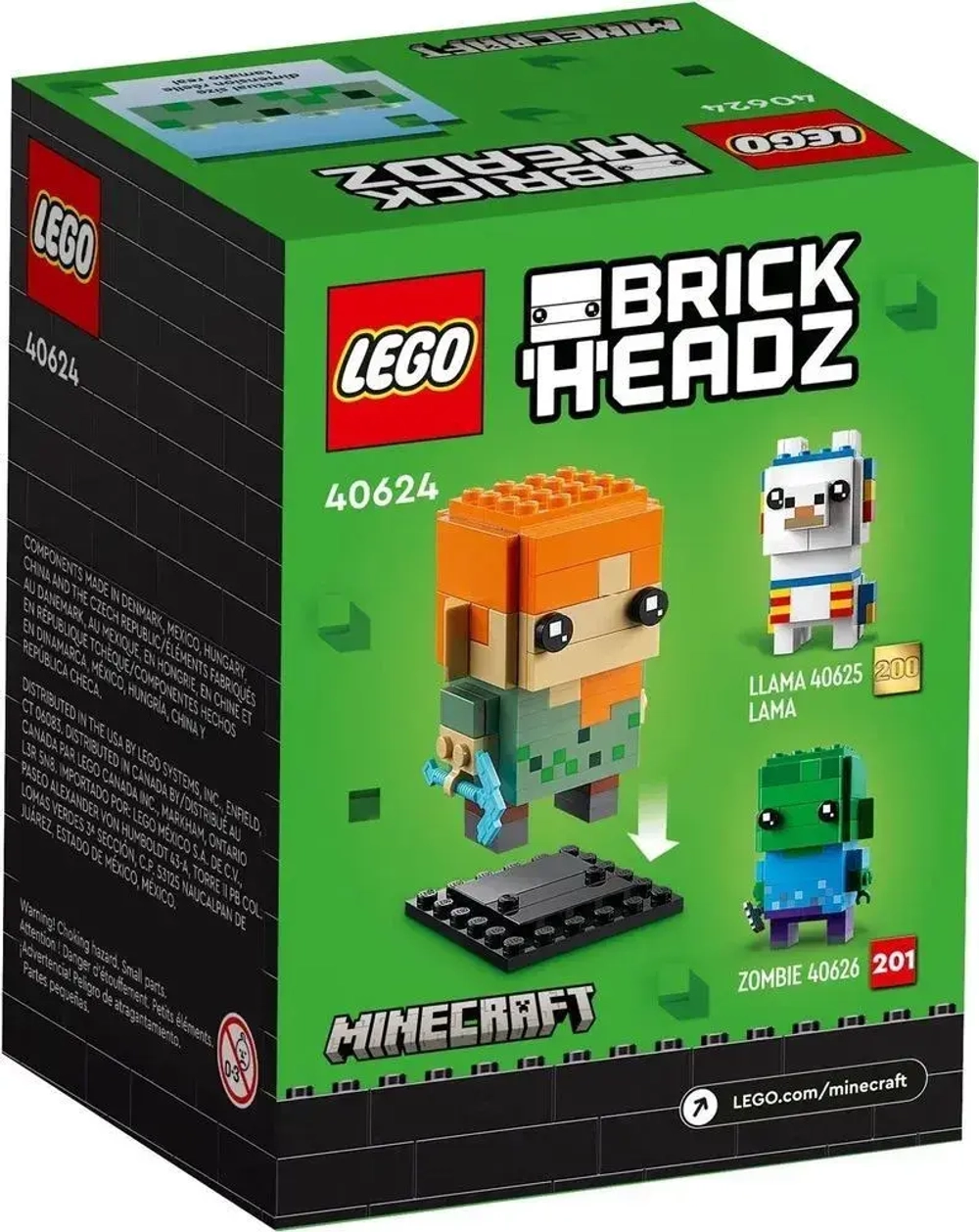 Конструктор LEGO BrickHeadz Minecraft Алекс | 40624