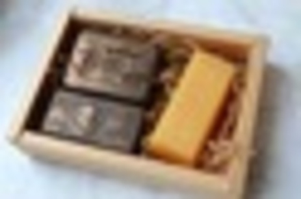 Набор Портмоне - кошелек (100 долларов), Купюра 100 долларов, Слиток золота (денежное мыло)