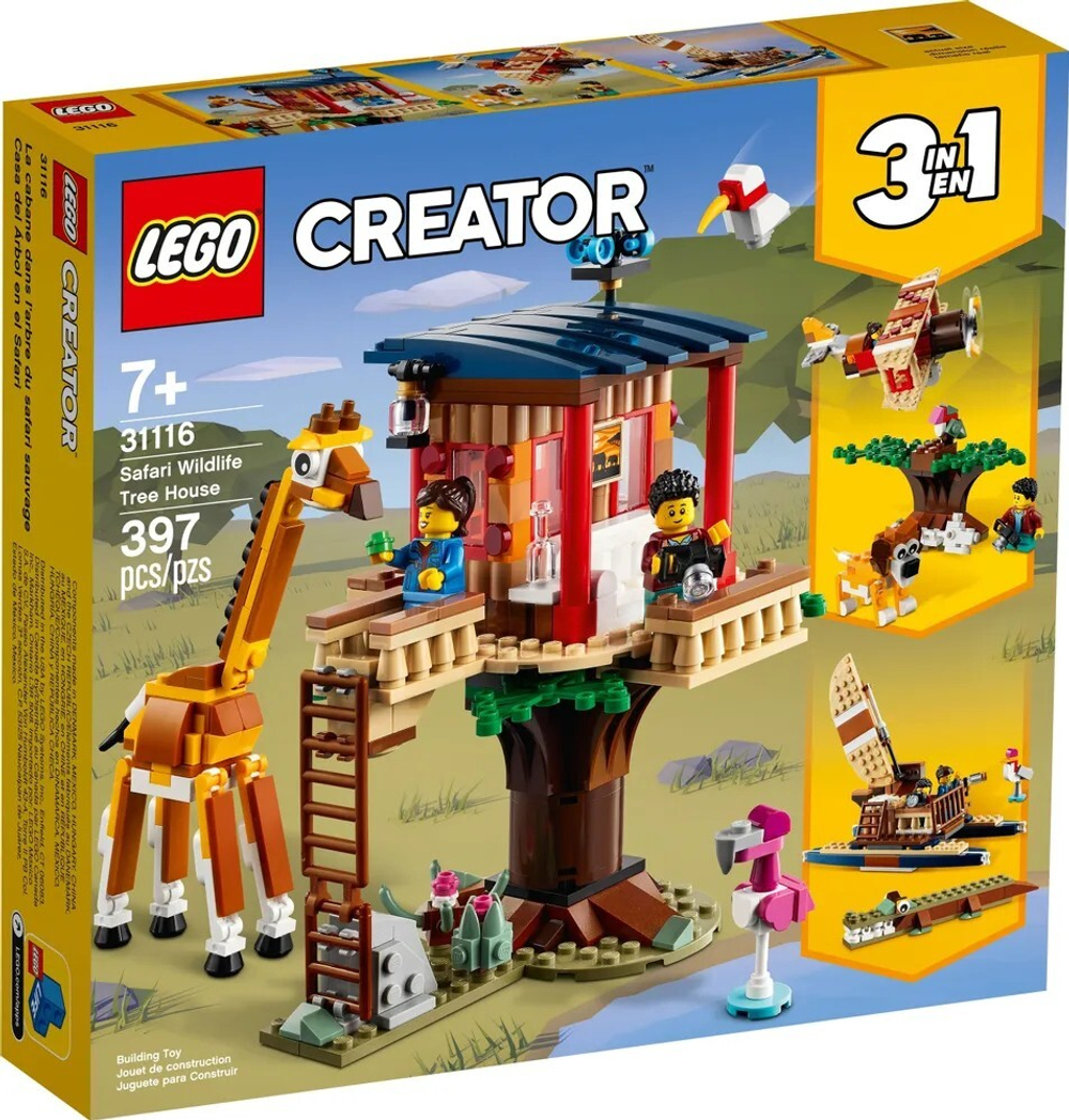 Конструктор LEGO Creator Домик на дереве для сафари | 31116