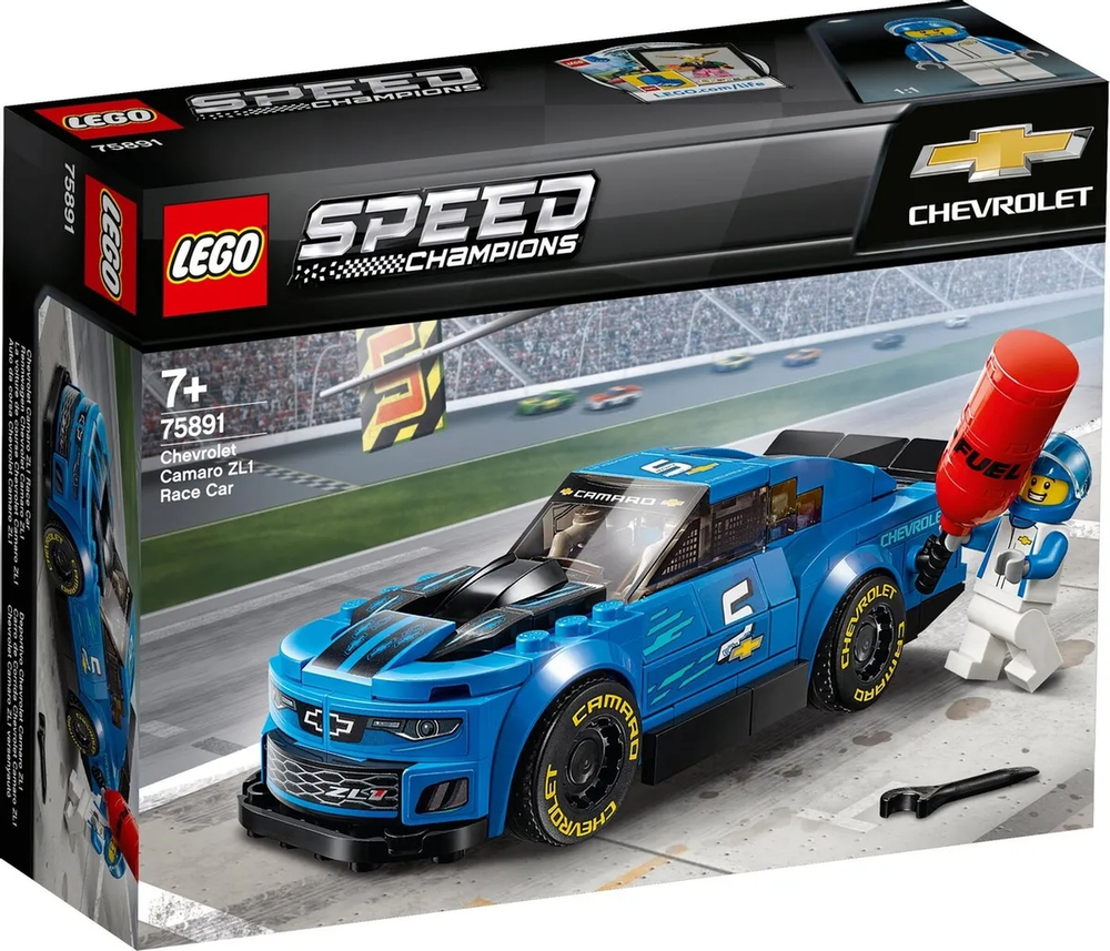 Конструктор LEGO Speed Champions Гоночный автомобиль Chevrolet Camaro ZL1 | 75891