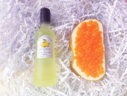 Набор Лимончелло - Бутылка, Бутерброд с красн.икрой