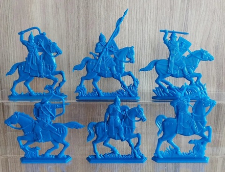 Солдатики "Русские витязи. МЛАДШАЯ ДРУЖИНА". Синие