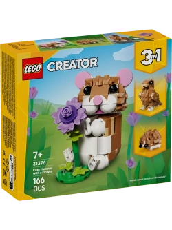 Конструктор LEGO Creator 31376 Милый хомяк с цветком 3в1