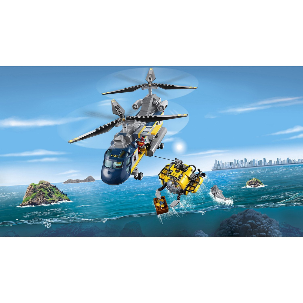 Конструктор LEGO City Deep Sea Explorers Вертолет исследователей моря | 60093