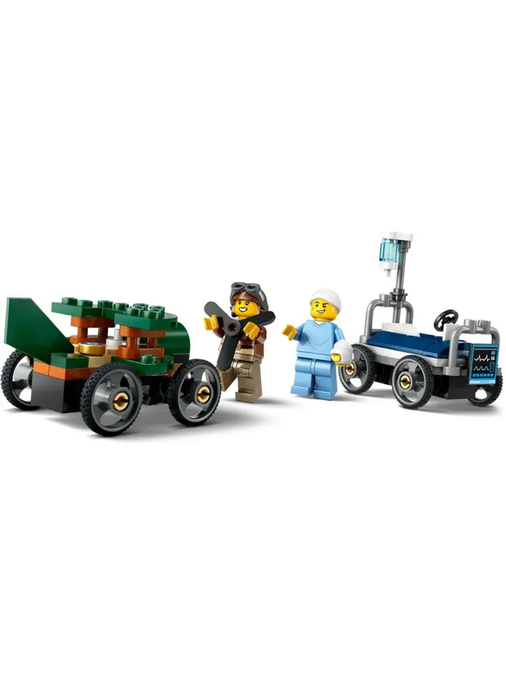 Конструктор LEGO City 60459 Самолёт против машины скорой помощи