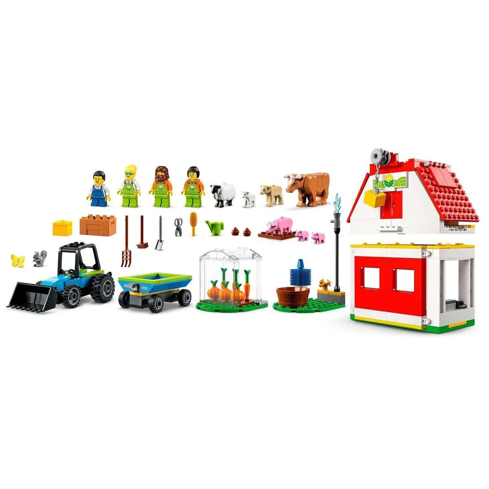 Конструктор LEGO City Ферма и амбар с животными | 60346