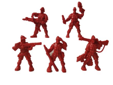 Солдатики "Родезия". Красные