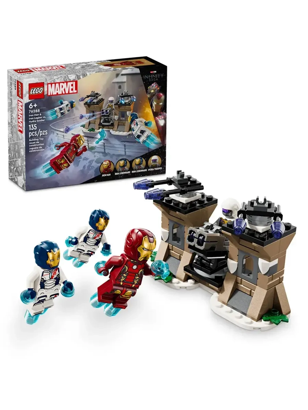 Конструктор LEGO Super Heroes 76288 Железный человек и Железный легион против Солдат Гидры