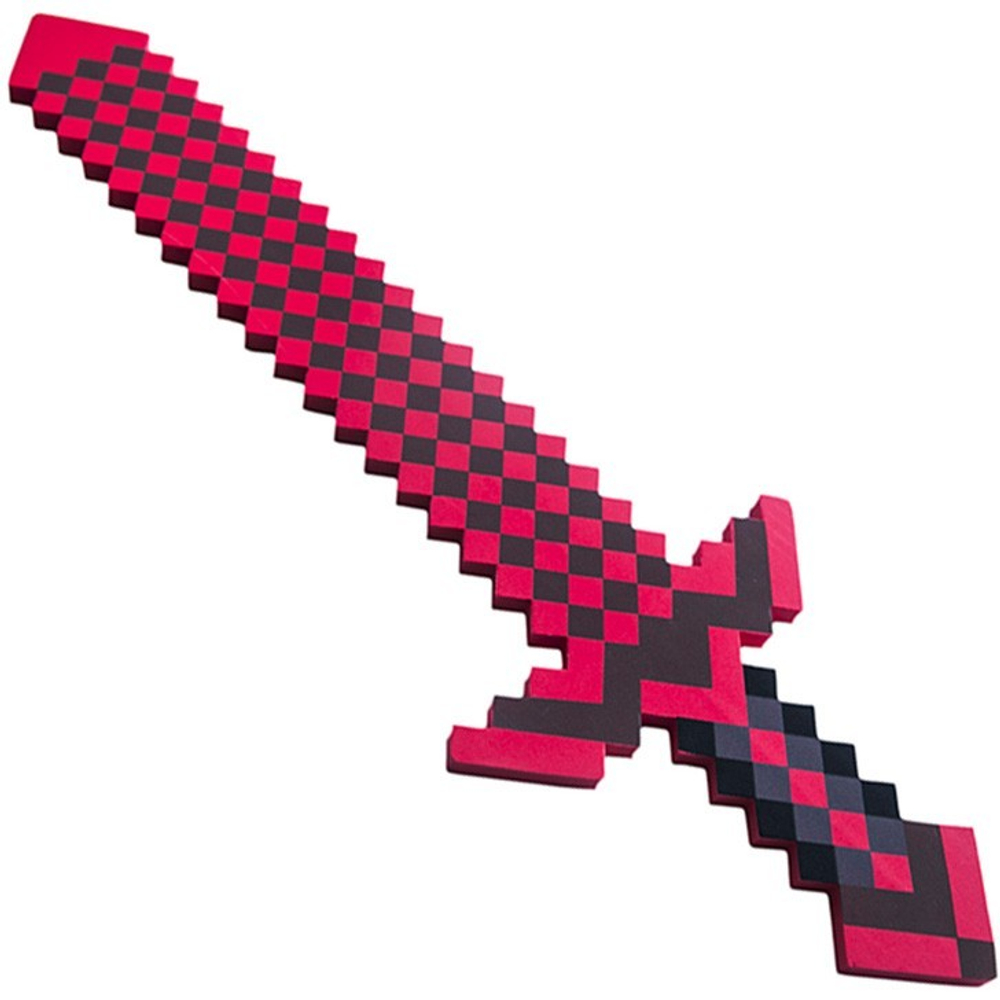 Огненый Красный меч Майнкрафт (Minecraft) большой 75 см (пена EVA), mo0006