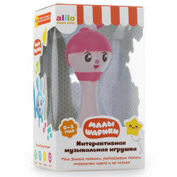 Интерактивная развивающая игрушка alilo Малышарики Нюшенька, R1, розовый | alr1r