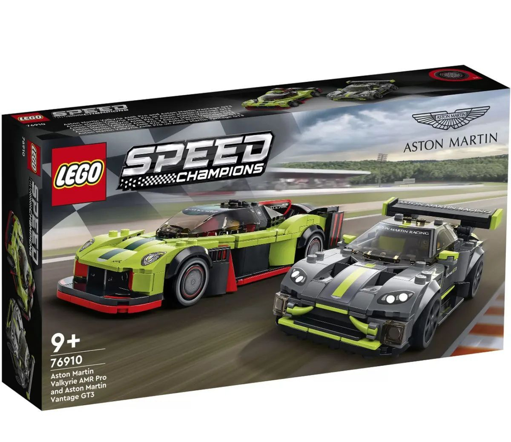 Конструктор LEGO Speed Champions Aston Martin Valkyrie AMR Pro и Aston Martin Vantage GT3 | 76910