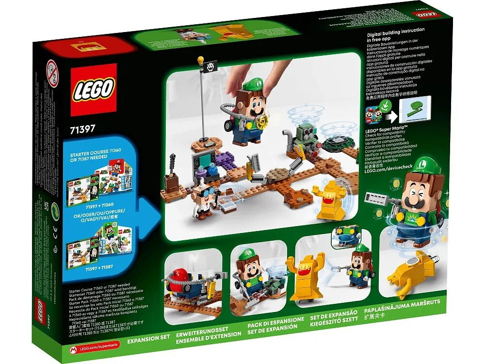 Конструктор LEGO Super Mario Дополнительный набор Luigi’s Mansion: лаборатория | 71397