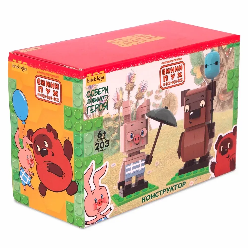 Конструктор Brick Labs Винни-Пух и Пятачок, AB-1105