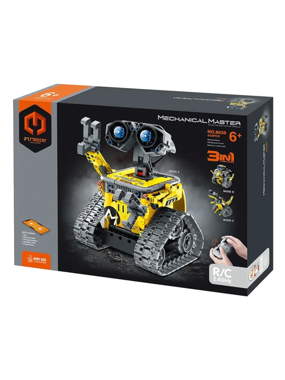 Конструктор iM.Master 8039 Робот Валли 3в1 на р/у, 434 детали