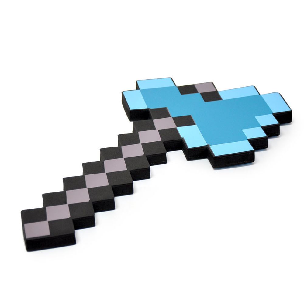 Алмазный топор Майнкрафт (Minecraft) 41 см (пена EVA), mo0020