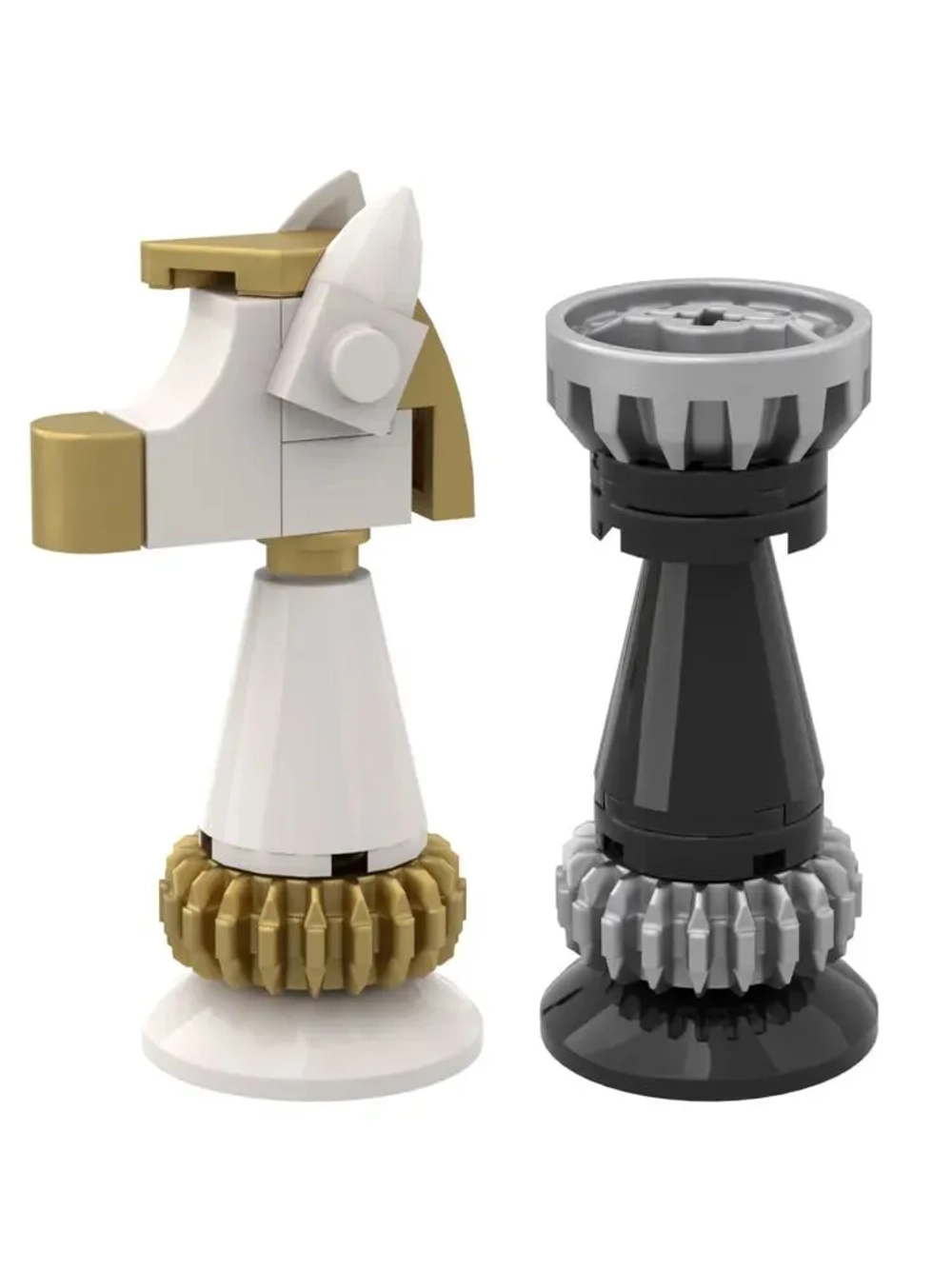 Конструктор Brick Labs AB-1220 Шахматы и шашки 2в1