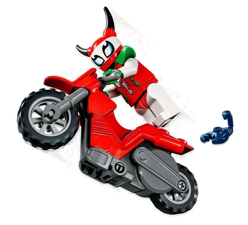 Конструктор LEGO City Трюковой мотоцикл Безрассудного Скорпиона | 60332