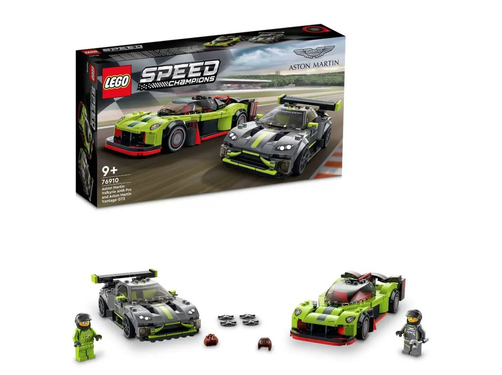 Конструктор LEGO Speed Champions Aston Martin Valkyrie AMR Pro и Aston Martin Vantage GT3 | 76910