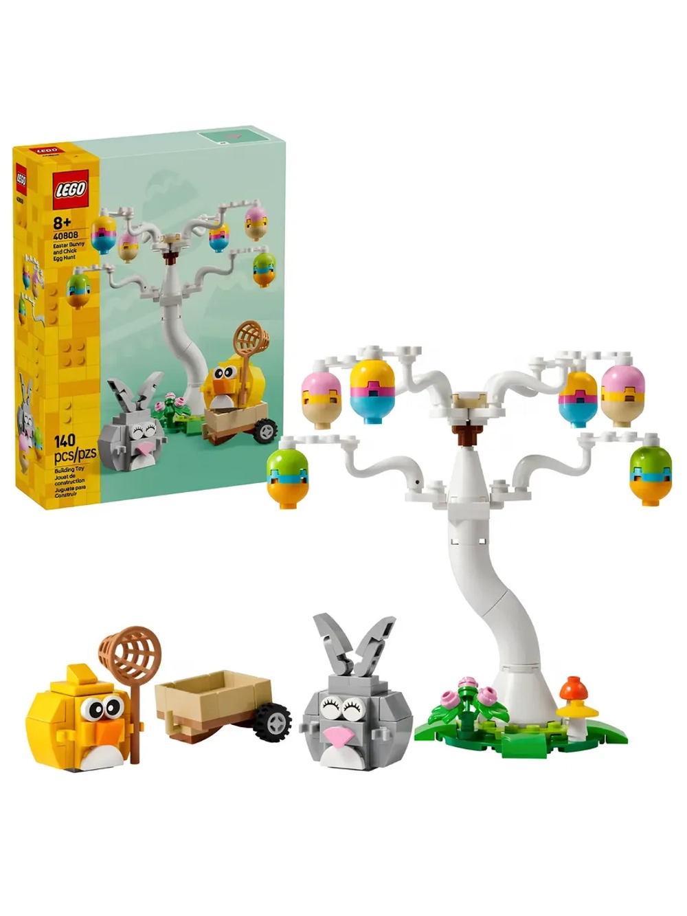 Конструктор LEGO Seasonal 40808 Охота за Пасхальным Кроликом и Куриными Яйцами