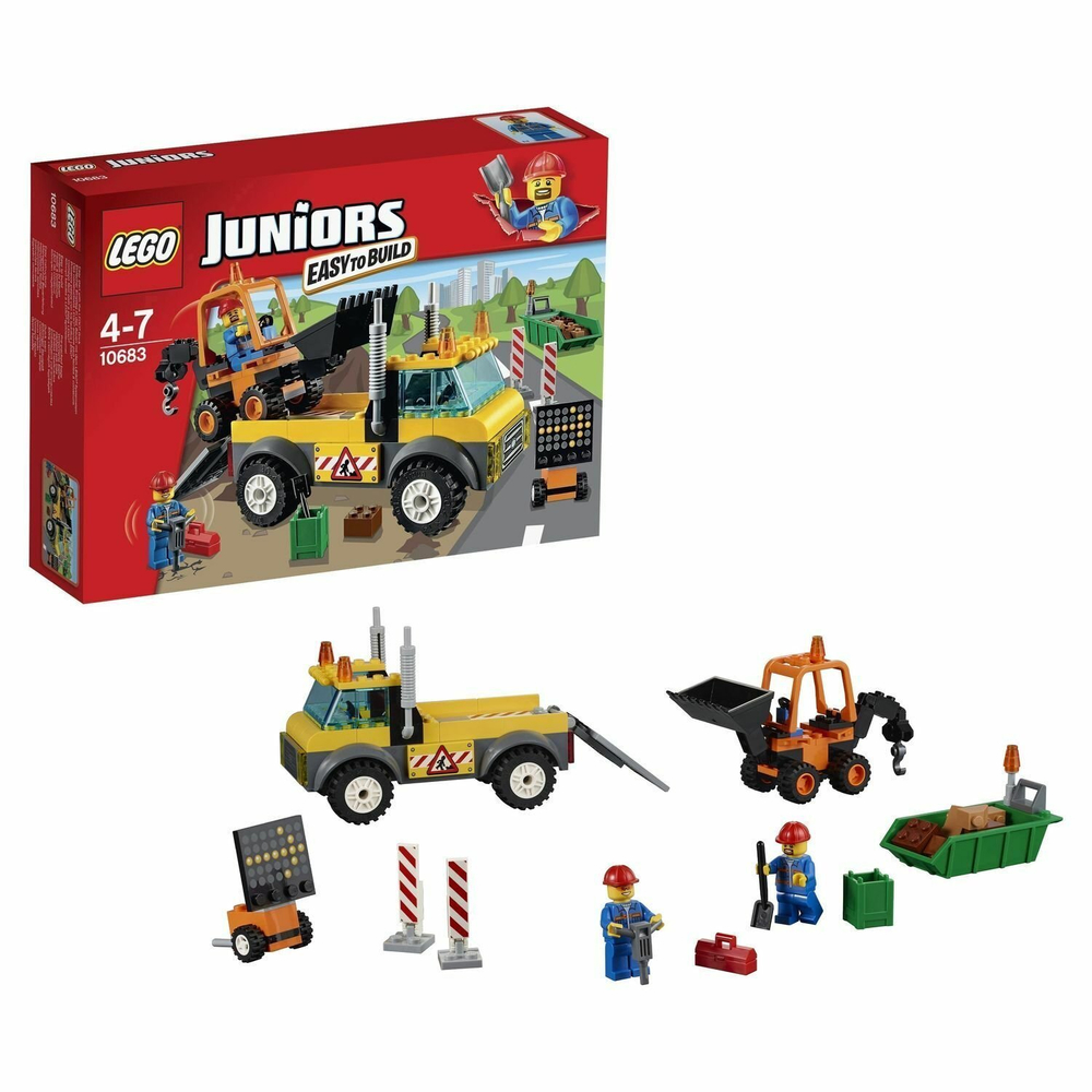 Конструктор LEGO Juniors Дорожные работы | 10683