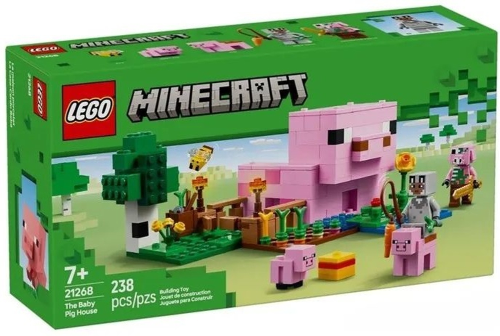 Конструктор LEGO Minecraft Дом поросёнка | 21268