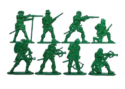 Солдатики "Конкистадоры". Зеленые