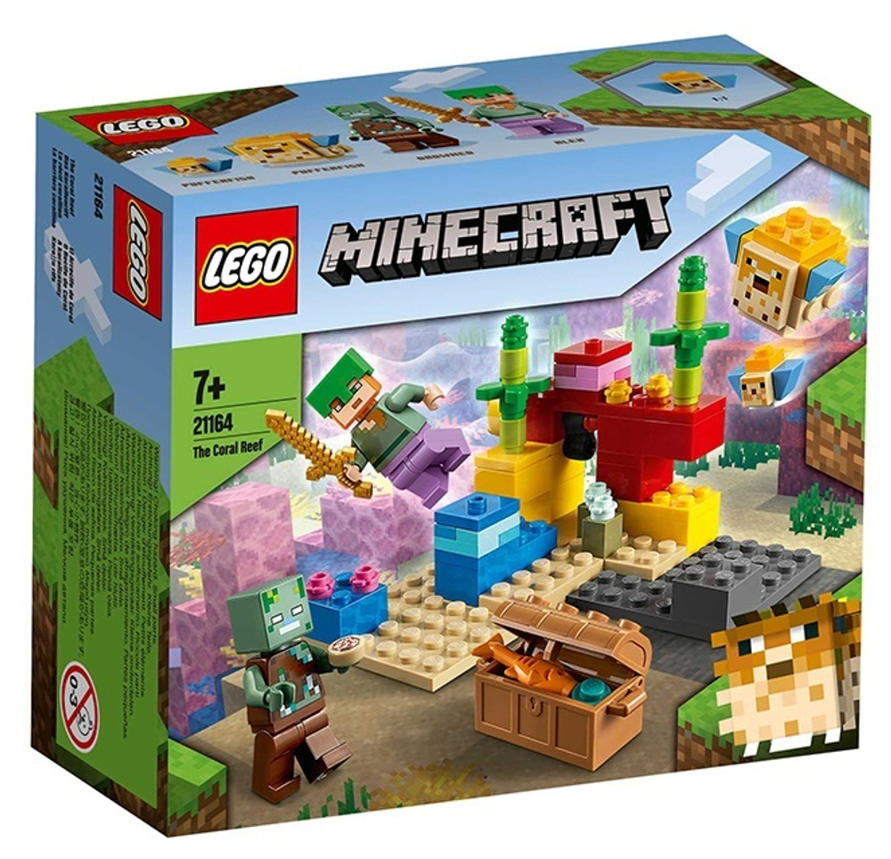 Конструктор LEGO Minecraft Коралловый риф | 21164: купить в интернет-  магазине Miniciti.ru