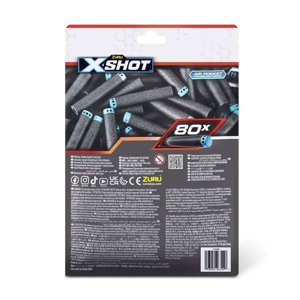 Снаряды для бластера ZURU X-Shot EXCEL, 50шт, 36588