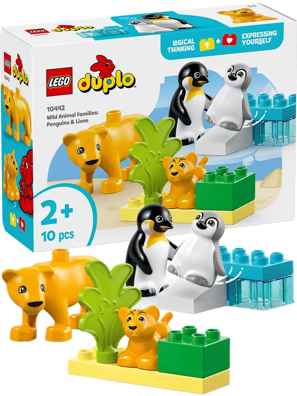 Конструктор LEGO DUPLO 10442 Семейства диких животных: пингвины