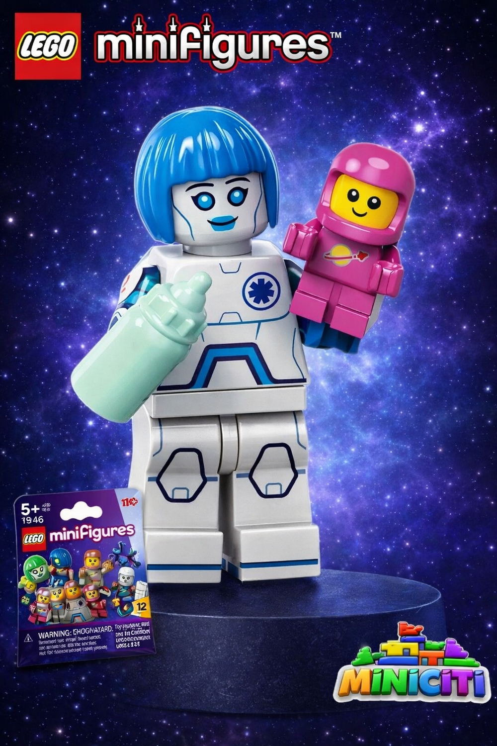 Минифигурки LEGO Minifigures 71046 серия 26 Андроид Нурси