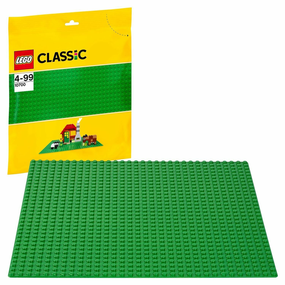 Конструктор LEGO Classic Строительная пластина зеленого цвета | 10700