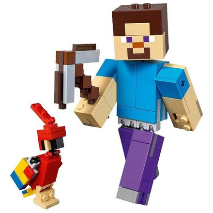 Конструктор Стив с попугаем | 21148, 11166