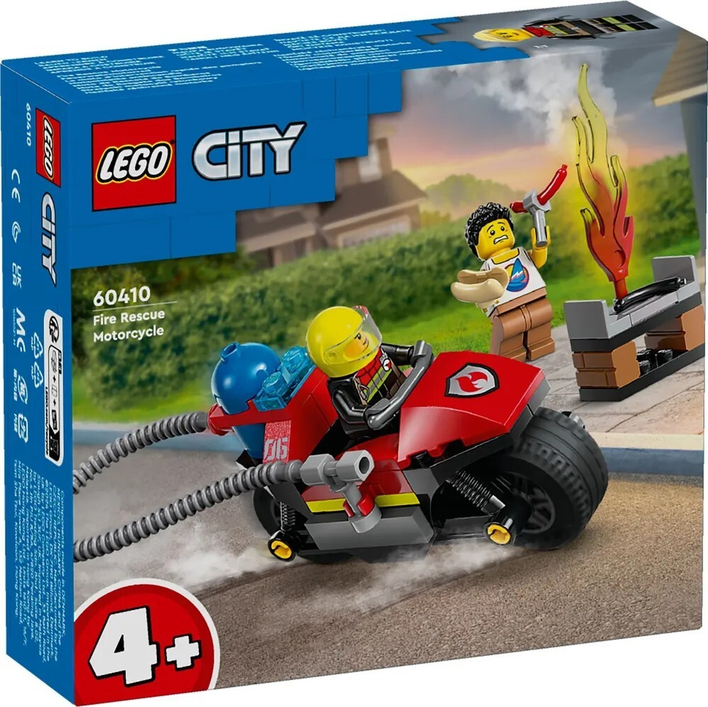 Конструктор LEGO City Пожарно-спасательный мотоцикл | 60410