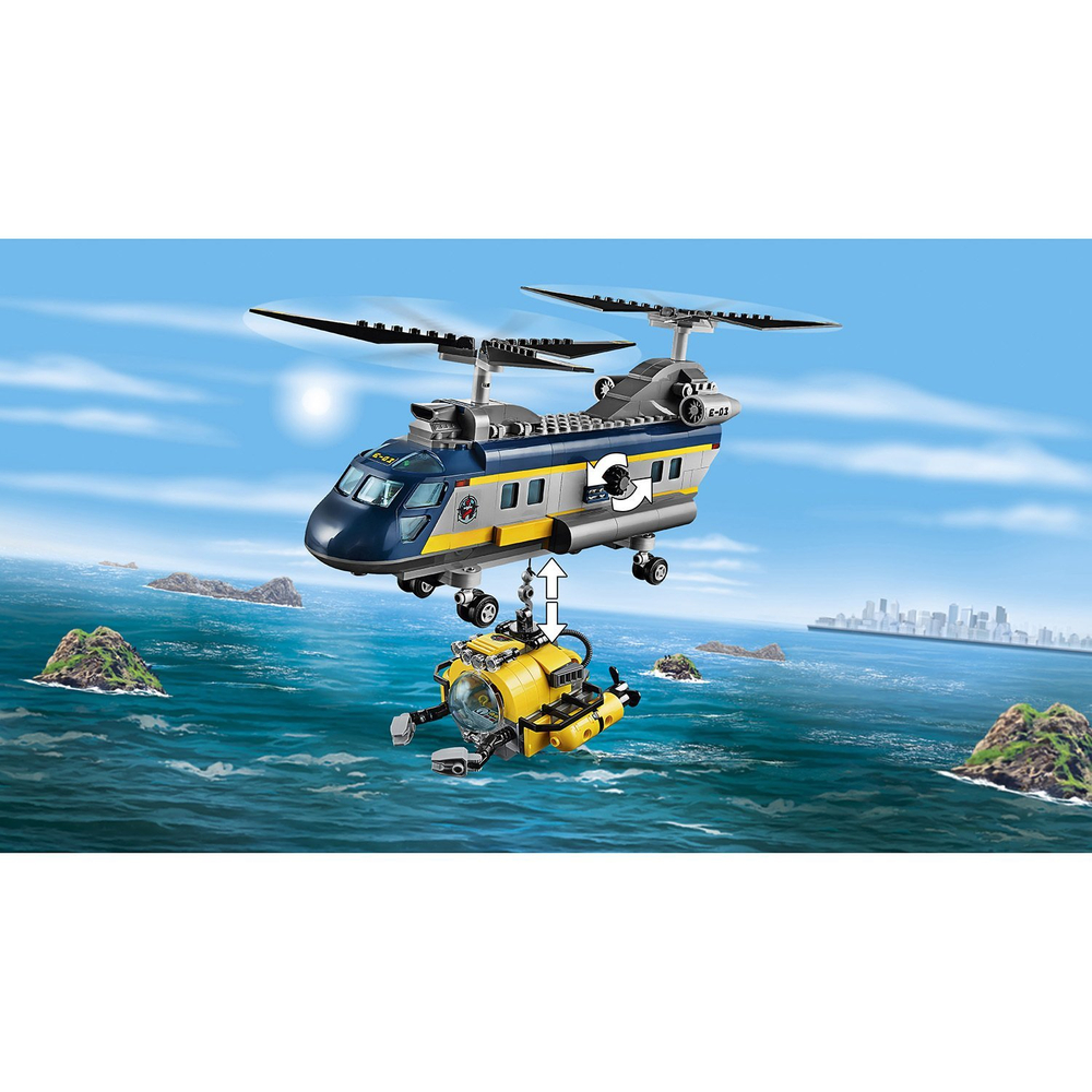 Конструктор LEGO City Deep Sea Explorers Вертолет исследователей моря | 60093