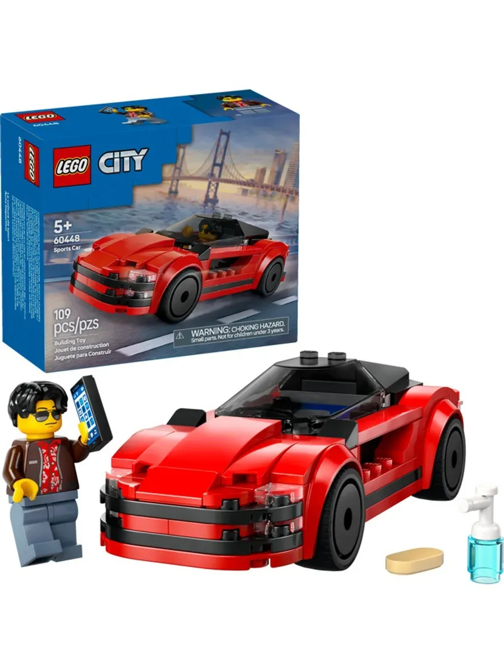 Конструктор LEGO Сity 60448 Красный спортивный автомобиль