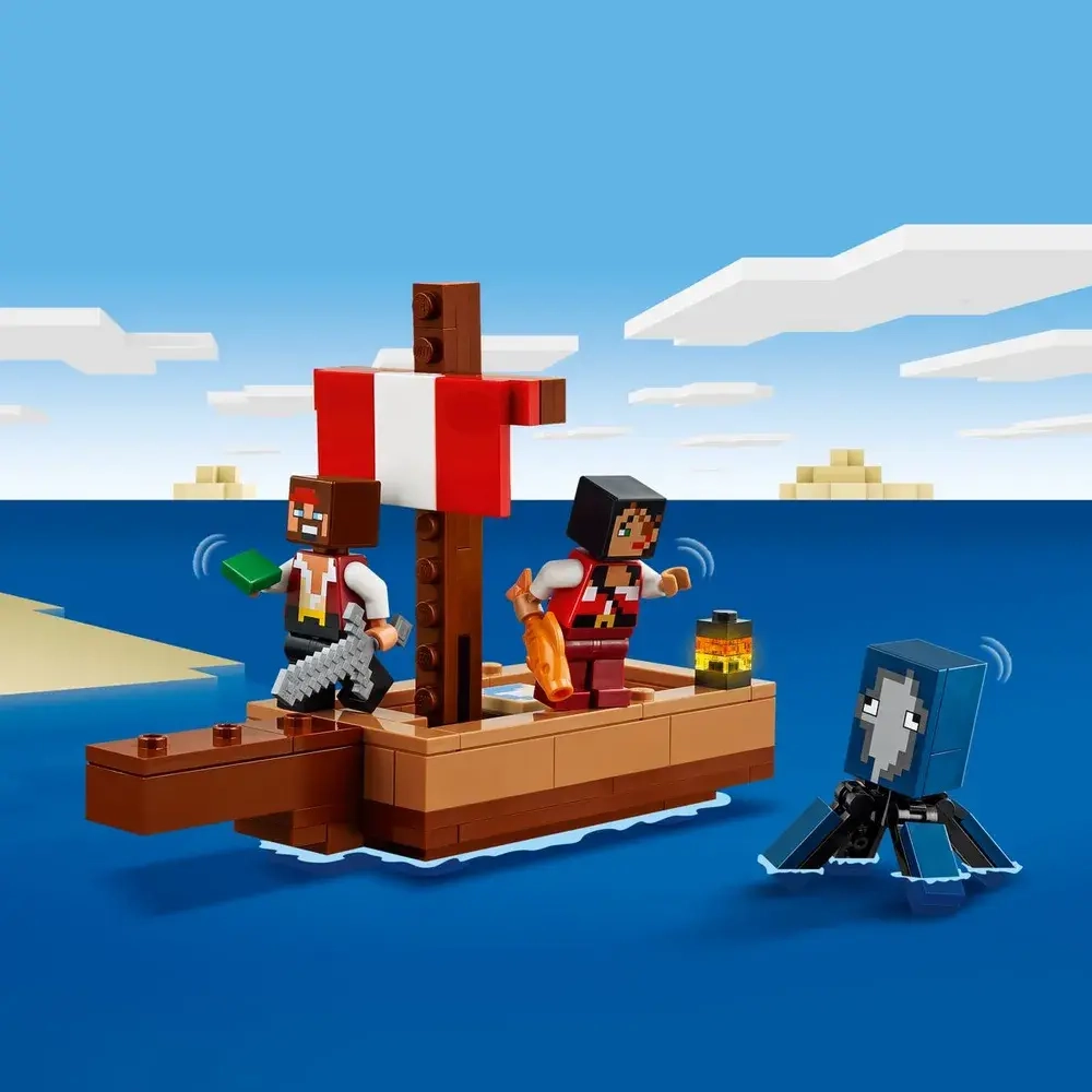 Конструктор LEGO Minecraft Путешествие на пиратском корабле | 21259