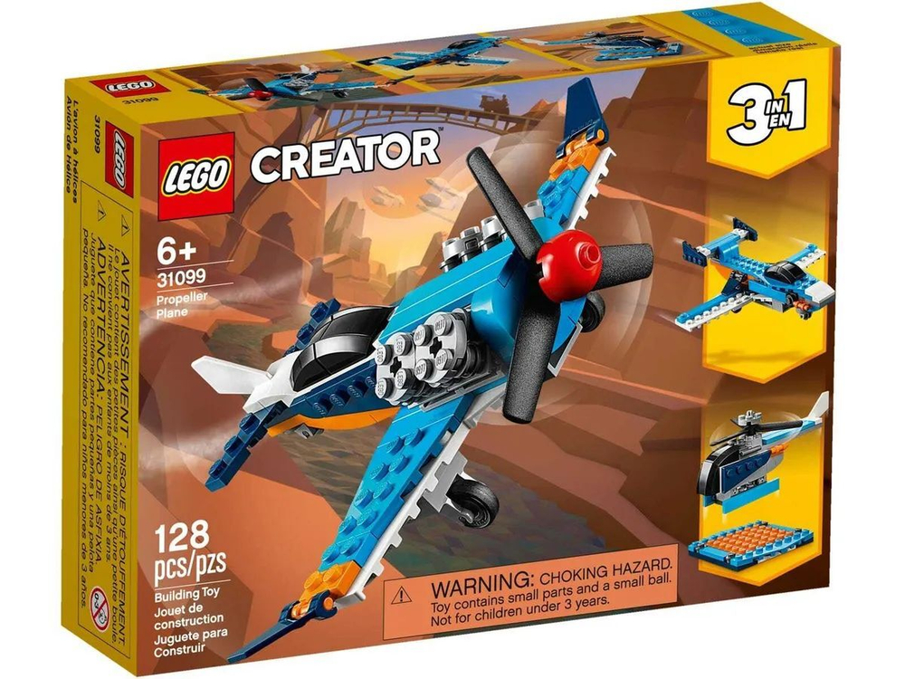 Конструктор LEGO Creator Винтовой самолёт | 31099