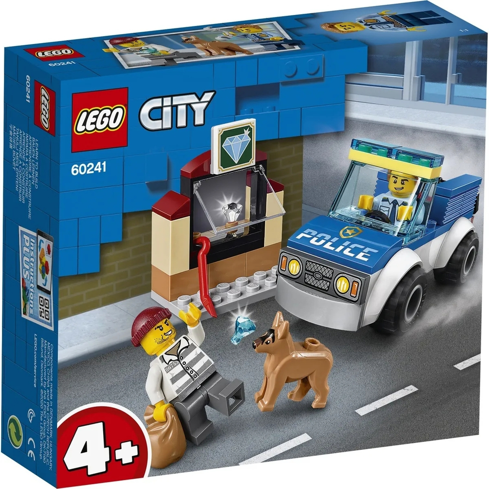 Конструктор LEGO City Police Полицейский отряд с собакой | 60241