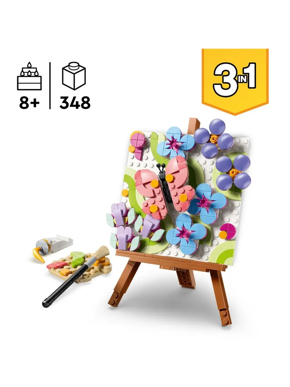 Конструктор LEGO Creator 3-in-1 31390 Декоративная живопись «Цветочное искусство»