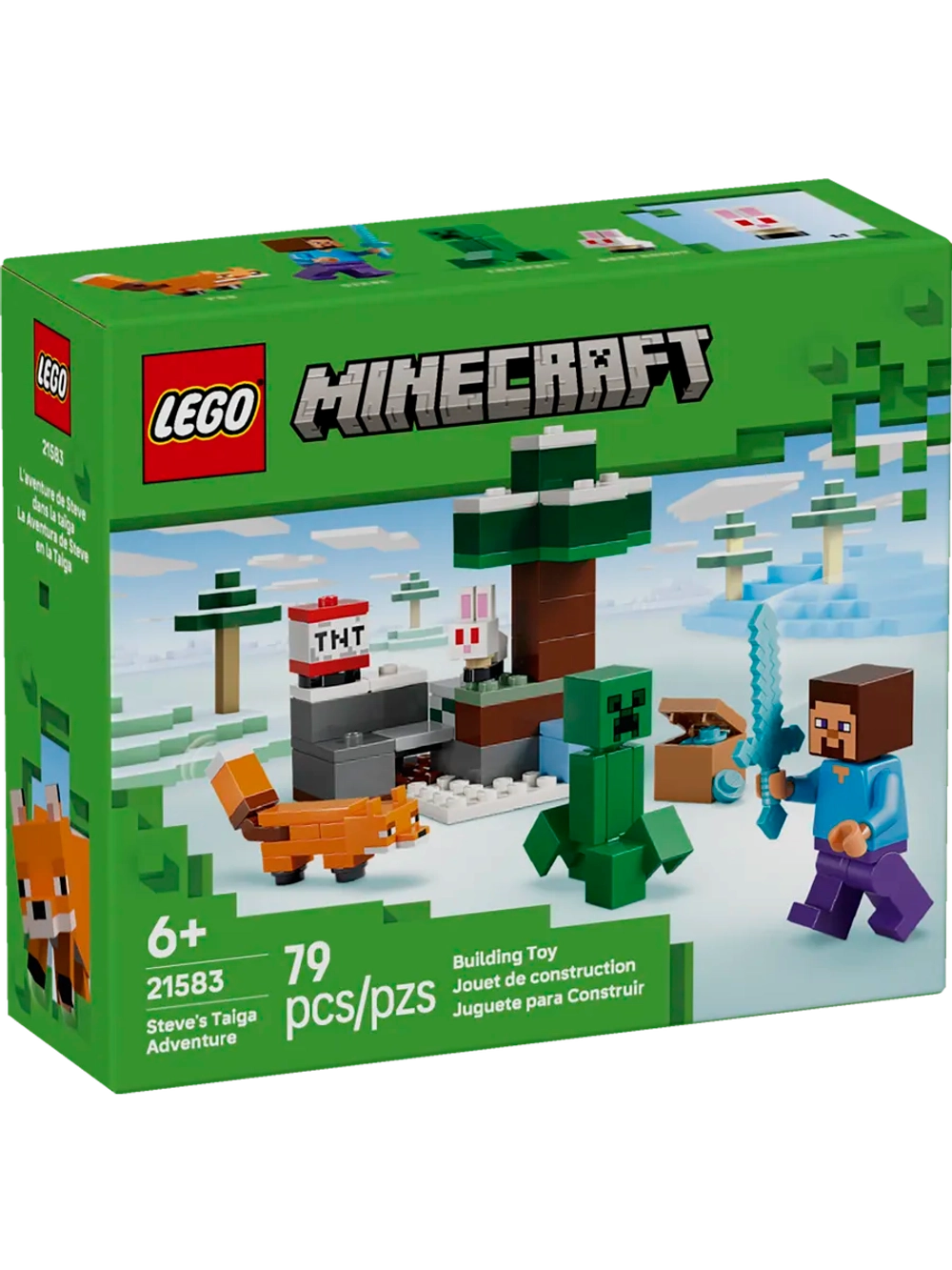 Конструктор LEGO Minecraft 21583 Приключения Стива в тайге
