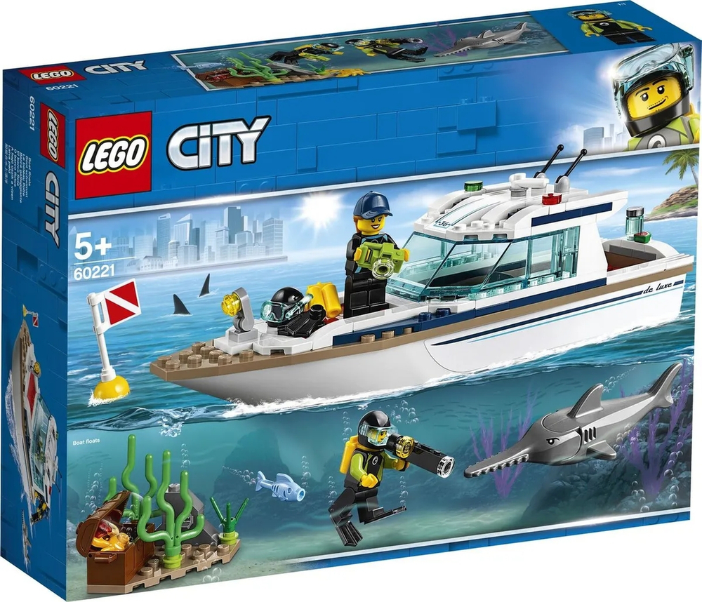 Конструктор LEGO City Great Vehicles Яхта для дайвинга | 60221