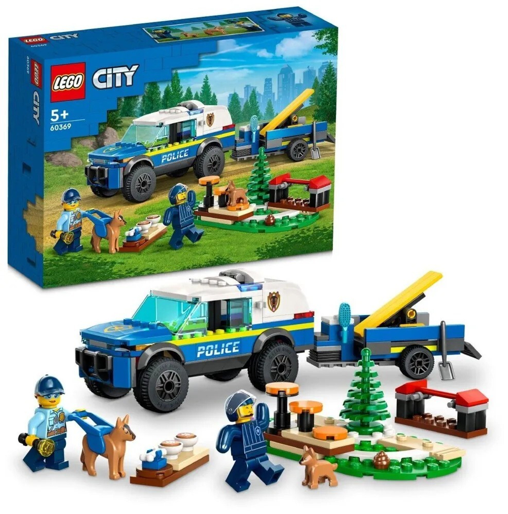 Конструктор LEGO CITY Дрессировка собак мобильной полиции | 60369